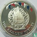 Falklandeilanden 50 pence 2002 (PROOF - zilver - gekleurd) "50th anniversary Accession of Queen Elizabeth II - Coronation throne" - Afbeelding 2