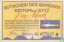 Keitum auf Sylt, Gemeinde -1 marque (l) 1920 - Image 1