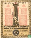 Hamburg, Kultur- und Sportwoche 75 Pfennig 1921 - Afbeelding 1