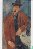A seated man leaning on a table, 1918 - Afbeelding 1
