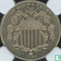 États-Unis 5 cents 1880 - Image 1