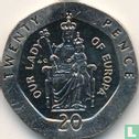 Gibraltar 20 Pence 1988 (AC) "Our Lady of Europa" - Bild 2