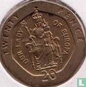 Gibraltar 20 pence 1988 (AA) "Our Lady of Europa" - Image 2