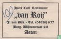 Hotel Café Restaurant "Van Roij" - Afbeelding 1