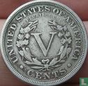 United States 5 cents 1901 - Image 2