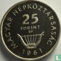 Hongarije 25 forint 1961 (PROOF) "150th anniversary Birth of Ferenc Liszt" - Afbeelding 1