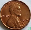 États-Unis 1 cent 1960 (sans lettre - petite date) - Image 1