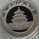 China 50 yuan 2003 (PROOF - platinum) "Panda" - Image 1
