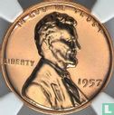 United States 1 cent 1957 (PROOF) - Image 1