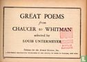 Great poems from Chauser to Whitman  - Image 3