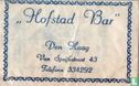 "Hofstad Bar"