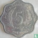 États des Caraïbes orientales 5 cents 1986 - Image 1