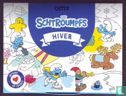 Les Schtroumpfs - Le Grand Poster Hiver (à colorier) - Afbeelding 1