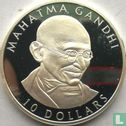Liberia 10 dollars 2002 (PROOF) "Mahatma Gandhi" - Image 2