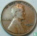 États-Unis 1 cent 1924 (D) - Image 1
