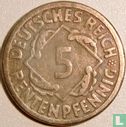 Empire allemand 5 rentenpfennig 1924 (G) - Image 2