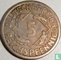 German Empire 5 reichspfennig 1924 (E) - Image 2