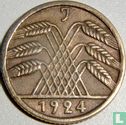 Duitse Rijk 5 rentenpfennig 1924 (J) - Afbeelding 1