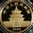 China 10 yuan 1990 (PROOF - goud) "Panda" - Afbeelding 1