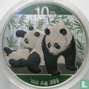 Chine 10 yuan 2010 (coloré) "Panda" - Image 2