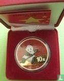 China 10 Yuan 2015 (gefärbt) "Panda" - Bild 3