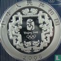 China 10 yuan 2008 (PROOF) "Summer Olympics in Beijing - Hoop Rolling" - Afbeelding 1