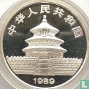 China 10 yuan 1989 (zilver) "Panda" - Afbeelding 1