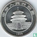 China 10 yuan 1998 (silver - colourless) "Panda" - Image 1