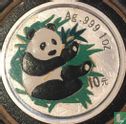 China 10 yuan 2000 (coloured) "Panda" - Image 2