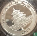 China 10 Yuan 2000 (ungefärbte) "Panda" - Bild 1