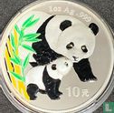 China 10 yuan 2004 (gekleurd) "Panda" - Afbeelding 2