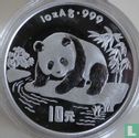 China 10 Yuan 1995 (PP - Silber) "Panda" - Bild 2