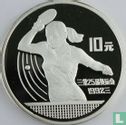 China 10 yuan 1991 (PROOF) "1992 Summer Olympics in Barcelona" - Image 2