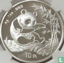 China 10 yuan 1994 (zilver) "Panda" - Afbeelding 2