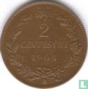 Italië 2 centesimi 1906 (misslag) - Afbeelding 1