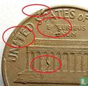 United States 1 cent 1961 (D - misstrike) - Image 3