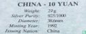 China 10 yuan 1992 (PROOF) "1994 Winter Olympics - Cross country skiing" - Image 3
