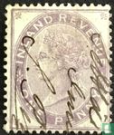 Koningin Victoria. Fiscale zegel gebruikt als postzegel - Image 1