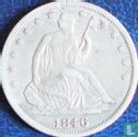 Verenigde Staten ½ dollar 1846 (O - type 1) - Afbeelding 1