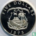 Liberia 5 dollars 1973 (PROOF) - Image 1