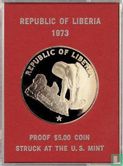 Liberia 5 dollars 1973 (PROOF) - Image 3
