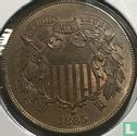 États-Unis 2 cents 1865 (type 2) - Image 1