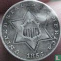 United States 3 cents 1855 - Image 1
