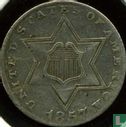 United States 3 cents 1857 - Image 1