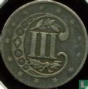 United States 3 cents 1857 - Image 2