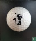 Golfer & vlag-logo - Afbeelding 1