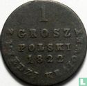 Poland 1 grosz 1822 (with Z MIEDZI KRAIOWEY) - Image 1