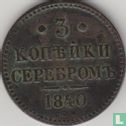 Rusland 3 kopeken 1840 (CIIM) - Afbeelding 1