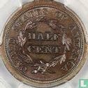 United States ½ cent 1845 (restrike) - Image 2