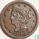 États-Unis ½ cent 1848 (refrappe) - Image 1